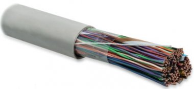 Фотография товара 'Hyperline Кабель витая пара, неэкранированная U/UTP, категория 3 UUTP100-C3-S26-IN-PVC-GY'