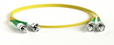 Фотография товара 'Hyperline Патч-корд волоконно-оптический (шнур) SM 9/125 (OS2), ST/APC-ST/APC, 2.0 мм, duplex, LSZH, FC-D2-9-ST/AR-ST/AR-H-3M-LSZH-YL'