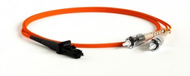 Фотография товара 'Hyperline Патч-корд волоконно-оптический (шнур) MM 62.5/125, ST-MTRJ(папа), 2.0 мм, duplex, LSZH, 2 м, FC-D2-62-MTRJM/PR-ST/PR-H-2M-LSZH-OR'