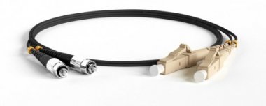 Фотография товара 'Hyperline Патч-корд волоконно-оптический (шнур) MM 50/125, FC-LC, 2.0 мм, duplex, LSZH, 1 м, FC-D2-50-FC/PR-LC/PR-H-1M-LSZH-BK'