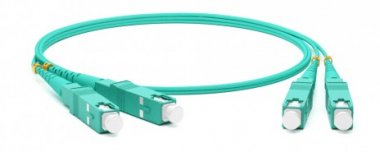 Фотография товара 'Hyperline Патч-корд волоконно-оптический (шнур) MM 50/125(OM3), SC-SC, 2.0 мм, duplex, 10G/40G, LSZH, 5 м, FC-D2-503-SC/PR-SC/PR-H-5M-LSZH-AQ'