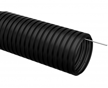 Фотография товара 'Hyperline 542143 FIC-СFPH-PELD-40-BK Труба ПНД гофрир. тяжёлая, D40 мм, с зондом'