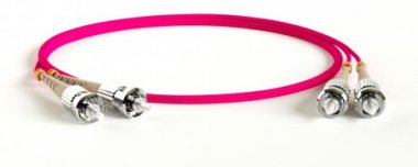 Фотография товара 'Hyperline Патч-корд волоконно-оптический (шнур) MM 50/125(OM4), ST-ST, 2.0 мм, duplex, LSZH, 1 м, FC-D2-504-ST/PR-ST/PR-H-1M-LSZH-MG'