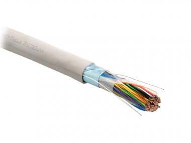 Фотография товара 'Hyperline Кабель витая пара, экранированная F/UTP, категория 3 FUTP50-C3-S24-IN-LSZH-GY'