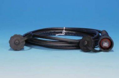 Фотография товара 'Hyperline Промышленный патч-корд F/UTP, экранированный, IP67, категория 5e, с защитными крышками, 3 м, PC-IE-LPM-STP-RJ45-RJ45-C5e-3M-BK'