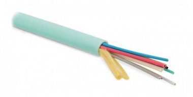 Фотография товара 'Hyperline Кабель волоконно-оптический 50/125(OM3) многомодовый, 12 волокон FO-MB-IN-503-12-LSZH-AQ'