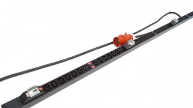 Фотография товара 'Hyperline 510522 SHE-36IEC-6BIEC-B-3x32-3PVR Блок розеток, вертикальный, 36 розеток IEC320 C13, 6 розеток IEC320 C19'