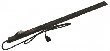 Фотография товара 'Hyperline 457082 SHE-20IEC-4BIEC-BAV-2.5AIEC Блок розеток, вертикальный, 20 розеток IEC320 C13'