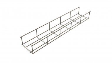 Фотография товара 'Hyperline 528588 EWT-CRW-50-100-3000-5,0-EZ Проволочный лоток 50х100x3000-5,0 мм.'