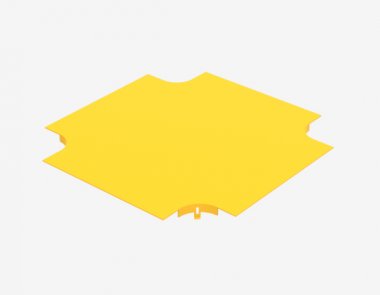 Фотография товара 'Hyperline 516336 FBTR-300-CRS-CVR Крышка на ответвитель крестообразный пластиковый оптического лотка 300мм'