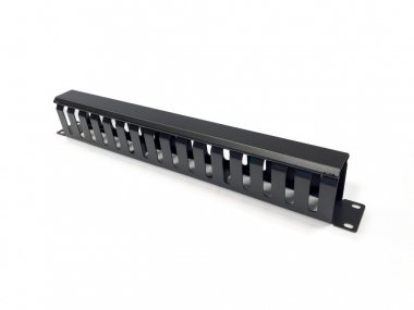 Фотография товара 'Hyperline 454711 CM-1U-ML16-COV Кабельный организатор металлический с крышкой, 19", 1U'