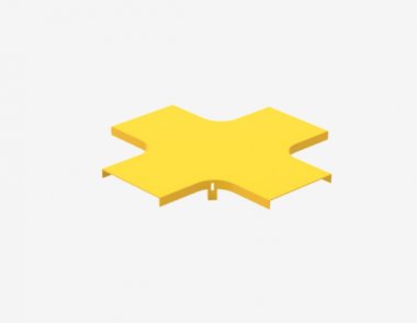 Фотография товара 'Hyperline 516322 FBTR-120-CRS-CVR Крышка на ответвитель крестообразный пластиковый оптического лотка 120мм'