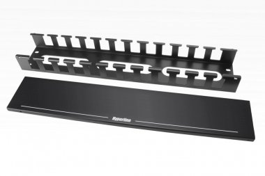Фотография товара 'Hyperline 483112 CM-2U-MLF-COV Кабельный организатор металлический с крышкой, 19", 2U'