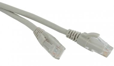 Фотография товара 'Hyperline Патч-корд U/UTP, Cat.6, LSZH, PC-LPM-UTP-RJ45-RJ45-C6-3M-LSZH-GY'
