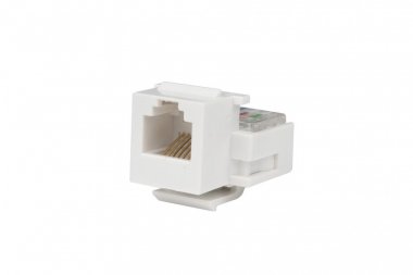 Фотография товара 'Hyperline 15412 KJ1-6P6C-C2-90-WH Вставка Keystone Jack, RJ-12(6P6C), IDC(Toolless)'