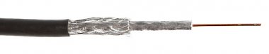 Фотография товара 'Hyperline Кабель коаксиальный RG-6, 75 Ом (ТВ, SAT, CATV) COAX-RG6-100'