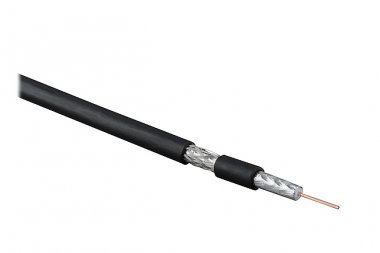 Фотография товара 'Hyperline Кабель коаксиальный RG-6, 75 Ом (ТВ, SAT, CATV) COAX-RG6-LSZH-100'