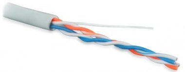 Фотография товара 'Hyperline Кабель витая пара, неэкранированная U/UTP, категория 5 UUTP2-C5-S24-IN-LSZH-GY-500'