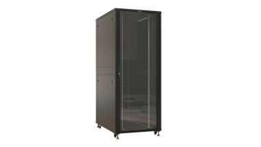 Фотография товара 'Hyperline 401056 TTBR-4288-AS-RAL9004 Шкаф напольный 19-дюймовый, 42U, 2055x800х800 мм (ВхШхГ)'