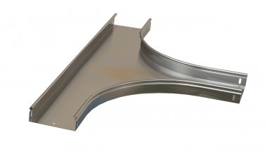 Фотография товара 'Hyperline 517257 RST-TTS-150-80-0,8-R100-SZ Ответвитель Т-образный горизонтальный плавный 150x80 R100-0,8 мм'