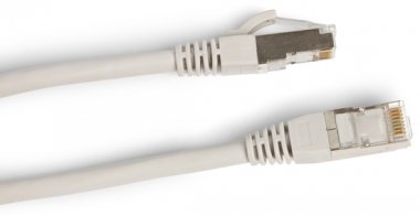 Фотография товара 'Hyperline Патч-корд экранированный, Cat.6a, LSZH, F/UTP PC-LPM-STP-RJ45-RJ45-C6a-20M-LSZH-GY'