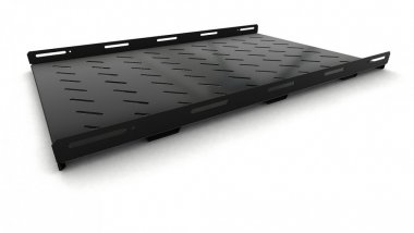 Фотография товара 'Hyperline 397128 TSH3M-850-RAL9004 Полка стационарная усиленная, глубина 850 мм'