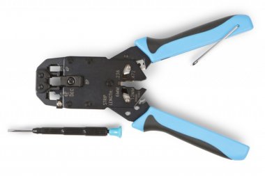 Фотография товара 'Hyperline Инструмент обжимной для RJ-45, RJ-12, RJ-11 профессиональный HT-2008A'