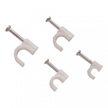 Фотография товара 'Hyperline Скоба пластиковая с гвоздем (клипса) GC-1C'