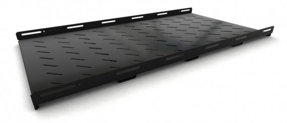 Фотография товара 'Hyperline 397129 TSH3M-1050-RAL9004 Полка стационарная усиленная, глубина 1050 мм'