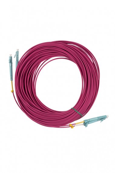 Фотография товара 'Hyperline 249547 FC-D2-504-LC/PR-LC/PR-H-25M-LSZH-MG Патч-корд волоконно-оптический (шнур) MM 50/125(OM4)'