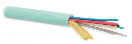 Фотография товара 'Hyperline Кабель волоконно-оптический 50/125 (OM4) многомодовый, для патч-кордов FO-MC3-IN-504-12-LSZH-AQ'