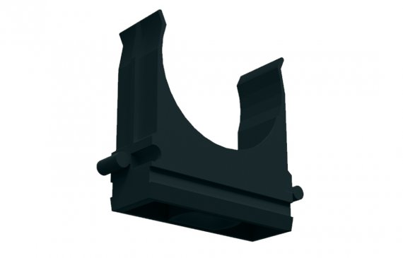 Фотография товара 'Hyperline 542097 FIC-SPC-25-BK Держатель клипса для труб D25 мм'