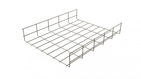 Фотография товара 'Hyperline 526011 EWT-CRW-80-400-3000-5,0-EZ Проволочный лоток 80х400x3000-5,0 мм.'