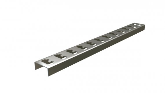 Фотография товара 'Hyperline 518405 TMS-PQI-60-26-800-2,0-SZ Стойка кабельная К1155 60х26х800-2,0 мм'