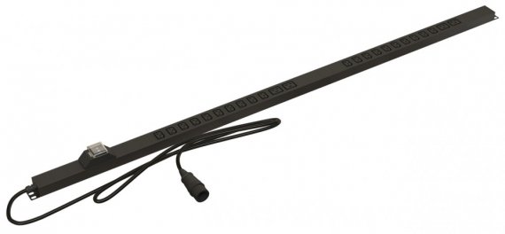 Фотография товара 'Hyperline 495333 SHE-20IEC-4BIEC-2B-CB Блок розеток, вертикальный, 20 розеток IEC320 C13, 4 розетки IEC320 C19'