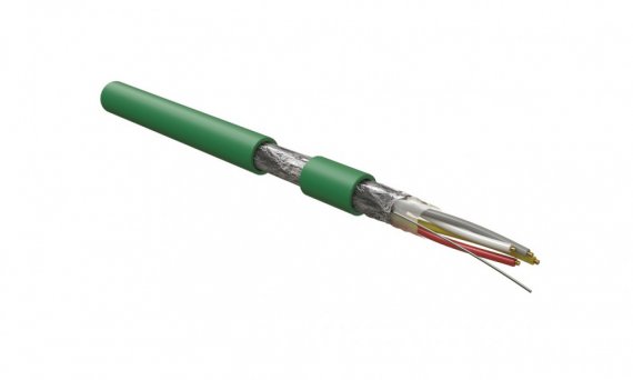 Фотография товара 'Hyperline 533101 KNX-F-4x20/1-LSZH-GN (500 м) Кабель интерфейса KNX/EIB, экранированный F/UTP'