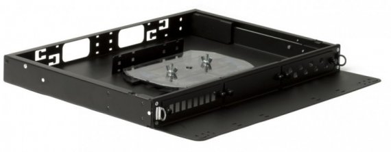 Фотография товара 'Hyperline Бокс оптический универсальный 19 выдвижной FO-19V-1U-3xSLT-W130H30-24UN-BK'