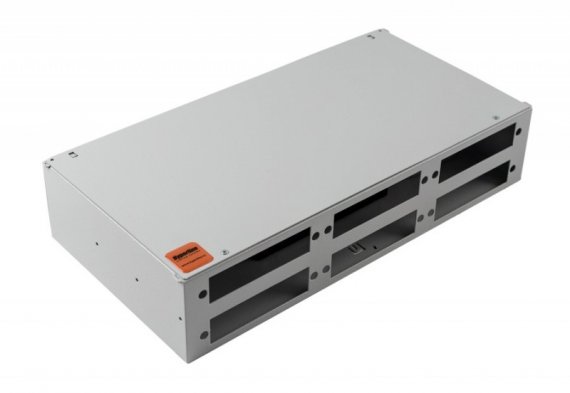 Фотография товара 'Hyperline Бокс оптический универсальный 19 FO-19R-2U-6xSLT-W140H42-48UN-GY'