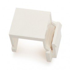 Фотография товара 'Hyperline Вставка-заглушка формата Keystone Jack KJ1-BL-WH'