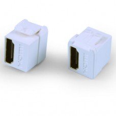 Фотография товара 'Hyperline Вставка формата Keystone Jack с проходным адаптером HDMI KJ1-HDMI-AS18-WH'