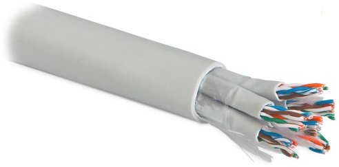 Фотография товара 'Hyperline Кабель витая пара, неэкранированная U/UTP, категория 5 UUTP12W-C5-S24-IN-LSZH-GY'