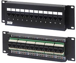 Фотография товара 'Hyperline Патч-панель настенная, 12 портов RJ-45 PPW-12-8P8C-C5e'