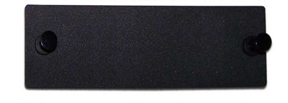 Фотография товара 'Hyperline 250388 FO-FR-W140H42-BK Лицевая панель (модуль) заглушка, черная'