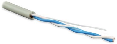 Фотография товара 'Hyperline Кабель витая пара, неэкранированная U/UTP, категория 5, 1 пара (24 AWG), UUTP1-C5-S24-IN-LSZH-GY-500'