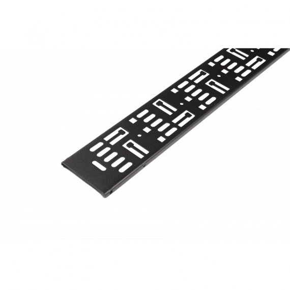 Фотография товара 'Hyperline 521379 CDV-TS-75x9-42U-RAL9005 Перфорированный вертикальный кабельный организатор-лоток 75х9 мм'