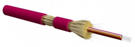 Фотография товара 'Hyperline Кабель волоконно-оптический 50/125 (OM4) многомодовый, 2 волокна, FO-DT-IN-504-2-LSZH-MG'