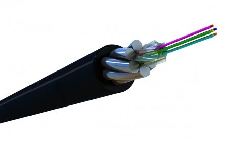 Фотография товара 'Hyperline Кабель волоконно-оптический 9/125 (G.652D) одномодовый, 12 волокон, FO-AWSH-OUT-9-12-PE-BK'