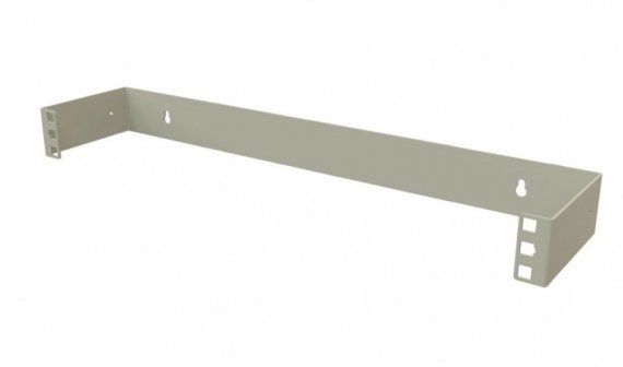 Фотография товара 'Hyperline Кронштейн настенный для 19" оборудования, высота 1U, глубина 110 мм, фиксированный, BW19-1U-110F-RAL7035'