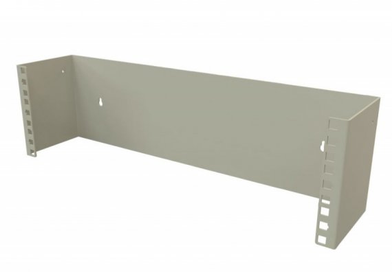 Фотография товара 'Hyperline Кронштейн настенный для 19" оборудования, высота 3U, глубина 110 мм, фиксированный, BW19-3U-110F-RAL7035'