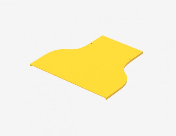 Фотография товара 'Hyperline 516330 FBTR-240-RDC120-CVR Крышка на переход 240-120 для оптического лотка'